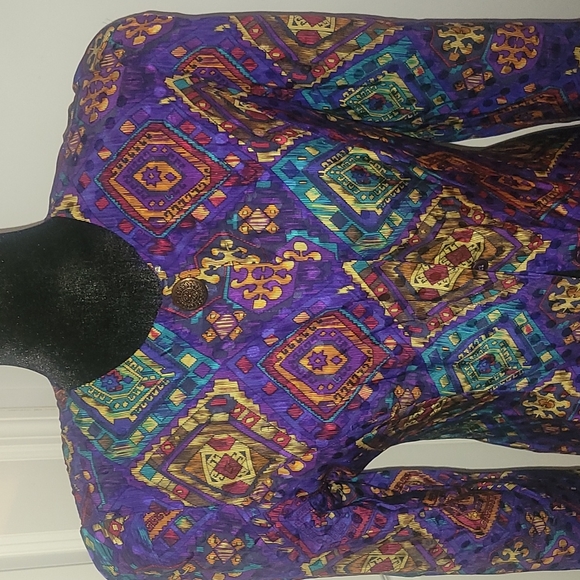 Vintage Silk Blazer 90's - Picture 2 of 3